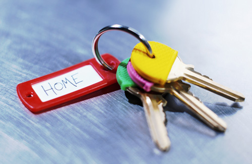 set of keys for let home, occupied by tenants